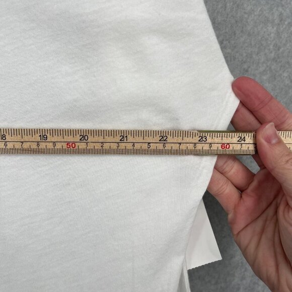 Aether Womens 3Q Slouch Top Shirt Size Medium White Semi Sheer Dolman Sleeve NEW - Picture 13 of 15